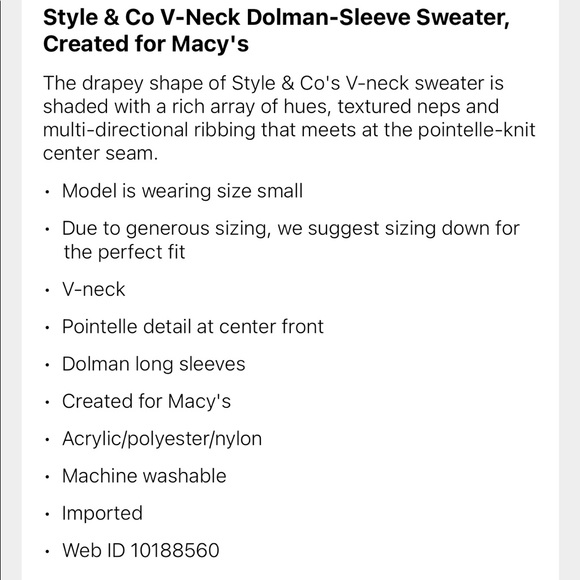 Style&co Sweater - Picture 4 of 4